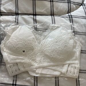 Elegant White Lace Bralette